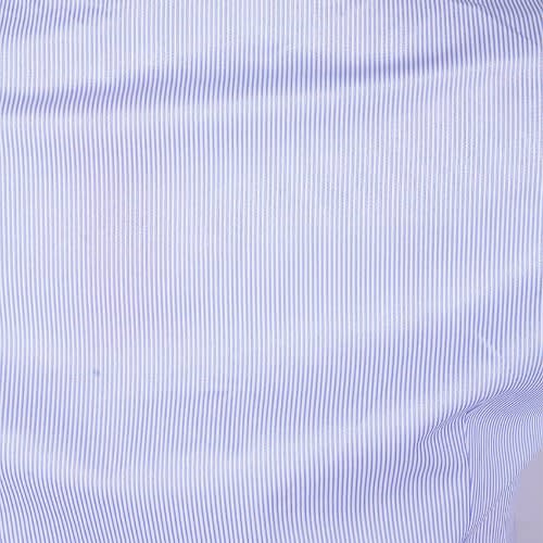 Striped Short Sleeve Blouse- Blue