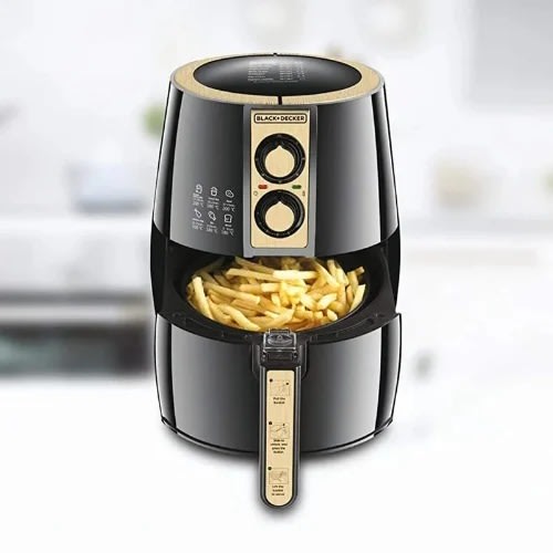 Black + Decker Rapid Air Convection Technology Air Fryer - 1500W - 4L