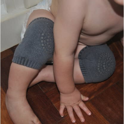 Baby Knee Pad Kids For Safety Crawling Elbow Infant Toddler 1 Pair - Dark Grey