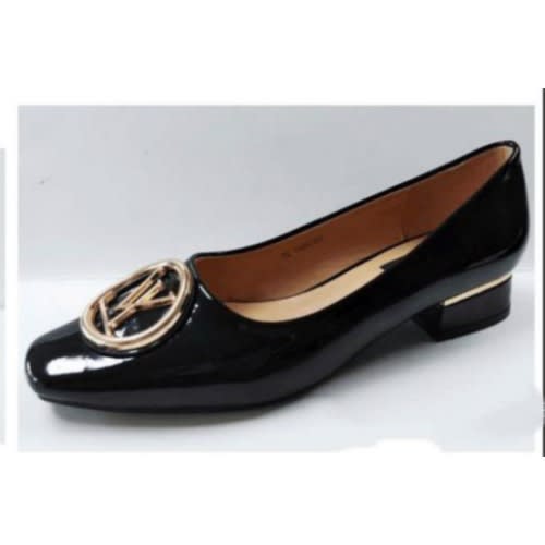 Patent Leather Ladies Low Heeled Office Shoe