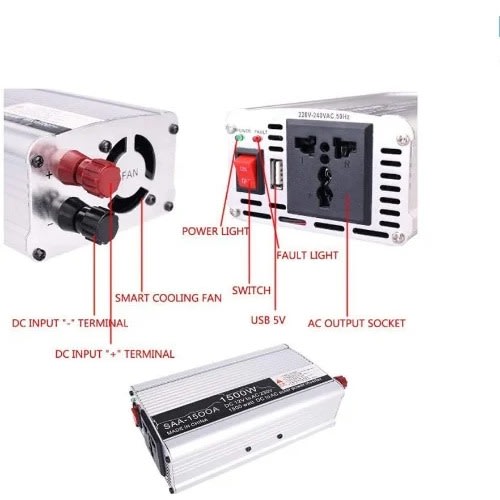 1500w Dc 12v To 220v Power Inverter