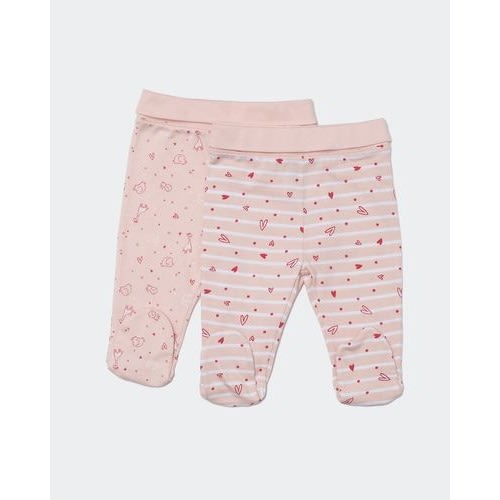 Baby Girl Footed Leggings- Pack Of 2