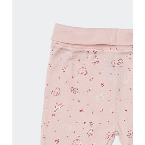 Baby Girl Footed Leggings- Pack Of 2