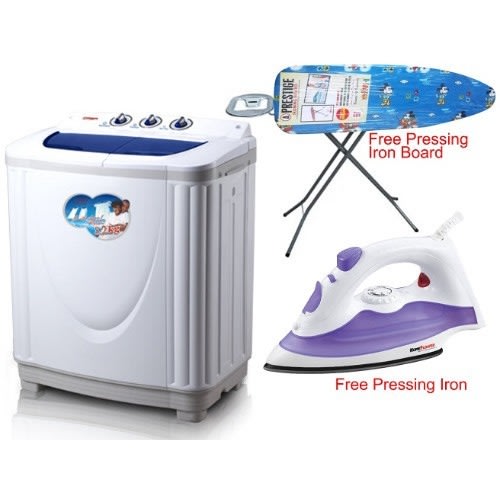 8.2kg Double Tubs Washing Machine With Free Iron And Board