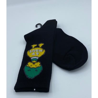 Black Pattern Logo Men’s Classic Cotton Socks