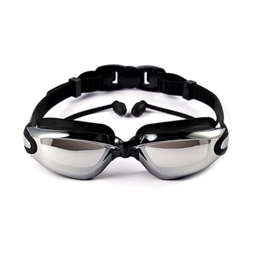 Men's Boxer Swimming Trunks + Swimming Cap + Goggle + Earplug - Nose clip & Bag