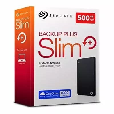 External Hard Disk Drive Backup Plus Slim 3.0 - 500gb