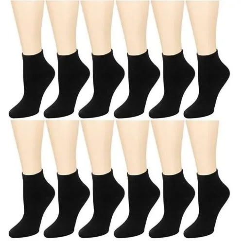 Ankle Unisex Sock - Black - 3pairs