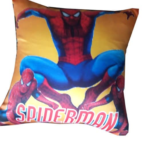Spiderman Print Throw Pillow - 18