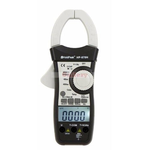 Clamp Meter With Power Factor And Watt Energy Measurement, AC/DC Digital Multimeter