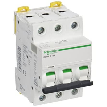 Acti9 iC60N 3P 16A C Miniature Circuit Breaker - A9F44316