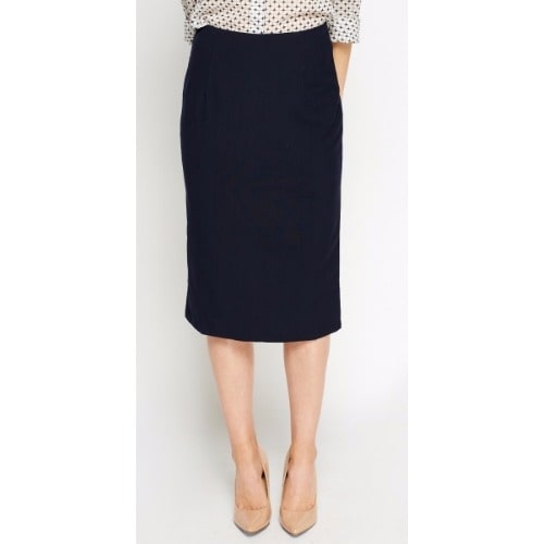 Formal Midi Casual Skirt -Navy Blue