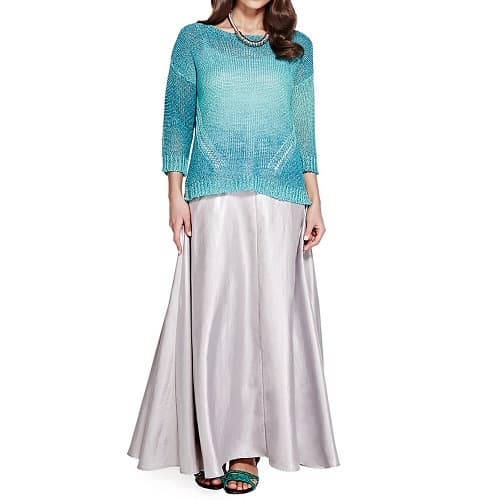 Metallic Maxi Skirt