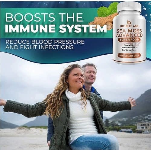 Infinite Age Sea Moss Advanced Superfood - 60 Capsules 5g