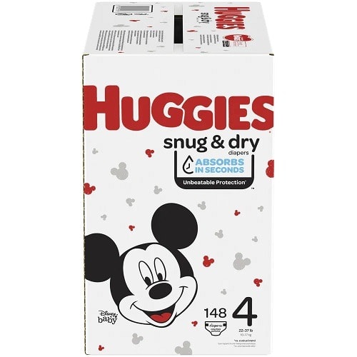Snug And Dry Diapers Size 4 - 148 Count