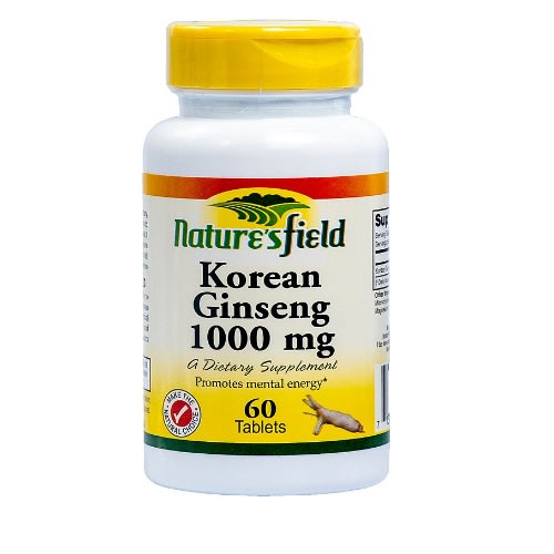 Korean Ginseng - Promotes Mental Energy - 60capsules
