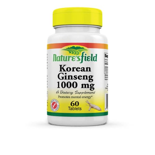 Korean Ginseng - Promotes Mental Energy - 60capsules