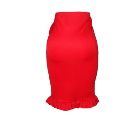 Pencil Skirt - Red