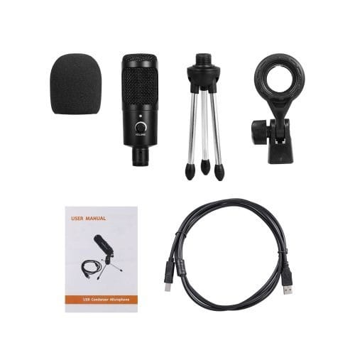 Professional Usb Metal Condenser Recording Microphone