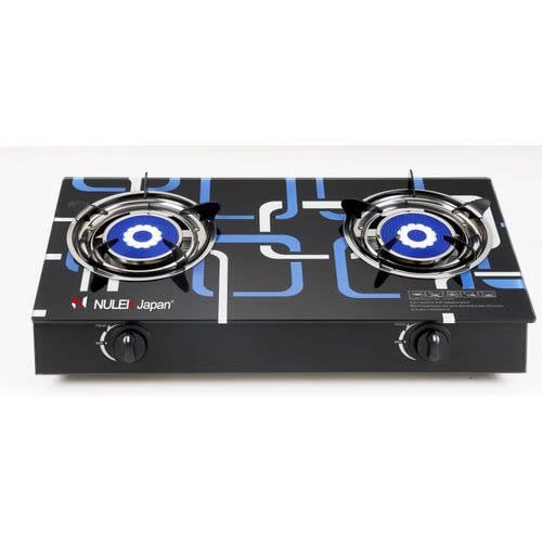 Double Burner Table Top Glass Gas Cooker