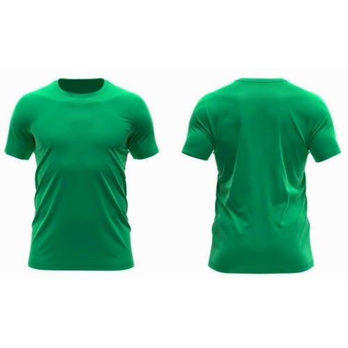 Set Of 2 Round Neck T-shirt - Green And Grey