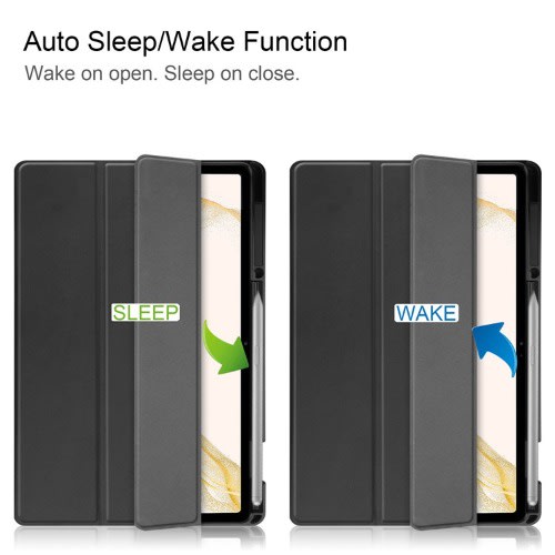Smart Leather Flip Cover Case For Samsung Galaxy Tab S7fe/s7+