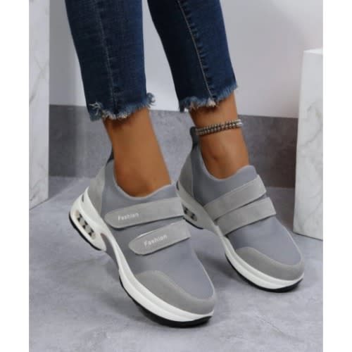Breathable Air Cushion Female Velcro Sneakers