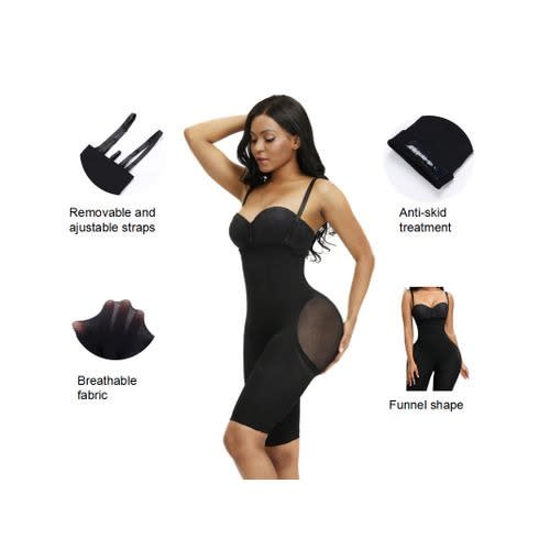 Seamless High Waist Butt Lifter  - Black