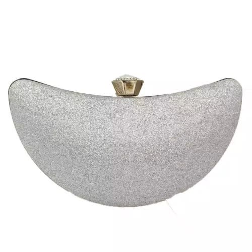 Sparkling Clutch Purse - Silver
