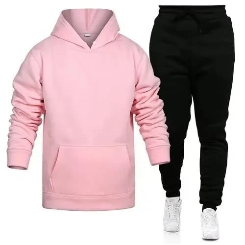Hoodie - Pink  And Joggers - Black
