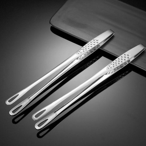 2pcs Stainless Steel Food Tongs Utensils Buffet Cooking Tool