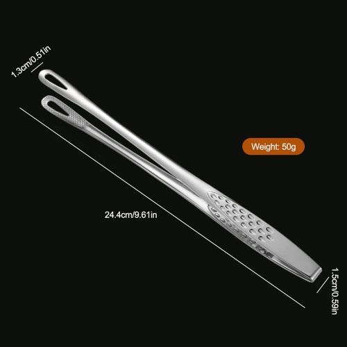 2pcs Stainless Steel Food Tongs Utensils Buffet Cooking Tool