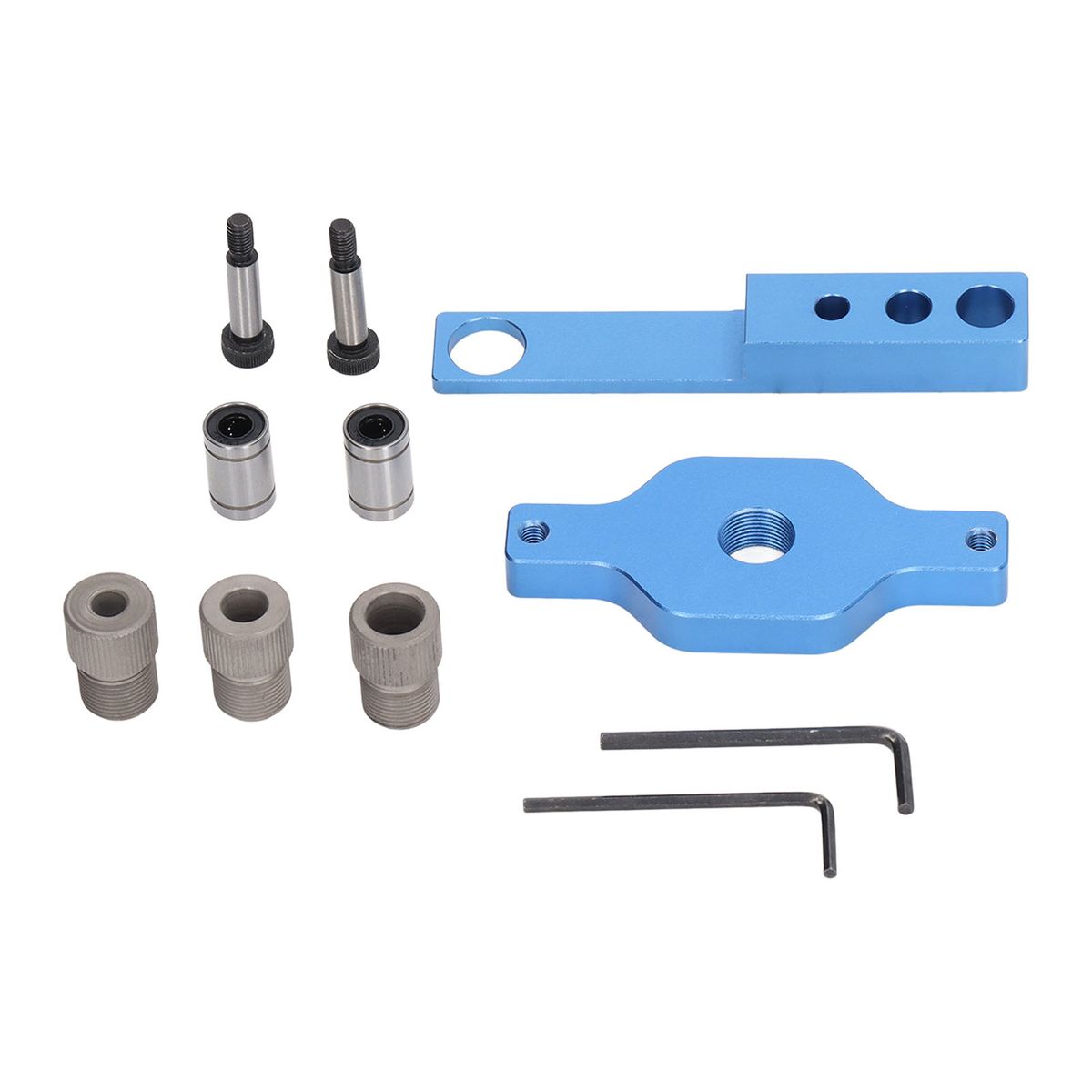 11Pcs Drill Hole Guide Jig Aluminium Alloy Dowel Drilling