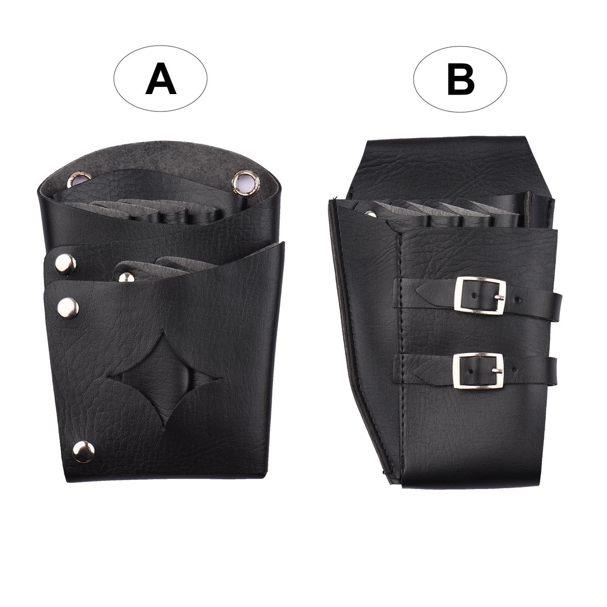 Barber Holster PU Leather Pouch Holder Rivet Hair Scissor