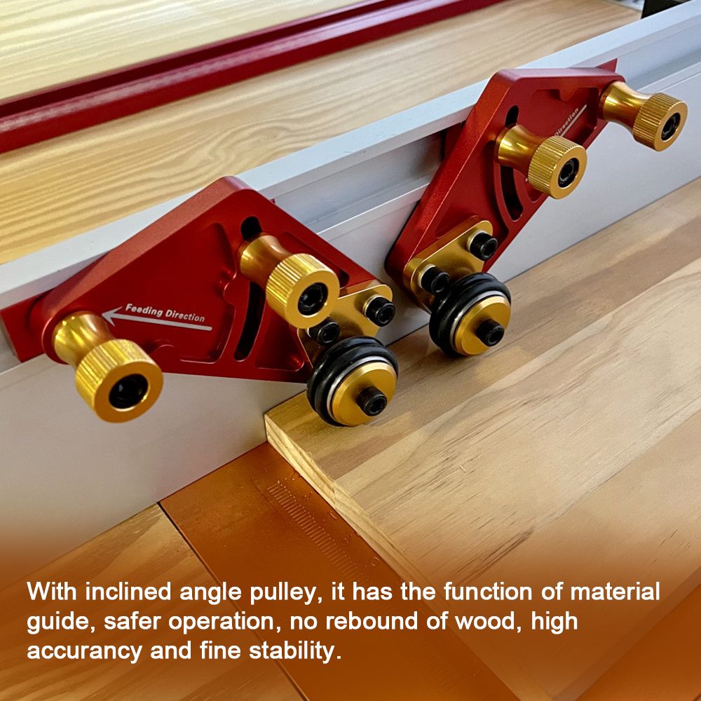 1 Pair Woodworking Bearing Roller Feeder Table Saws Bearing