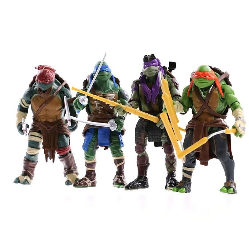 4pcsSet Teenage Mutant Ninja Turtles Action Figure Movable