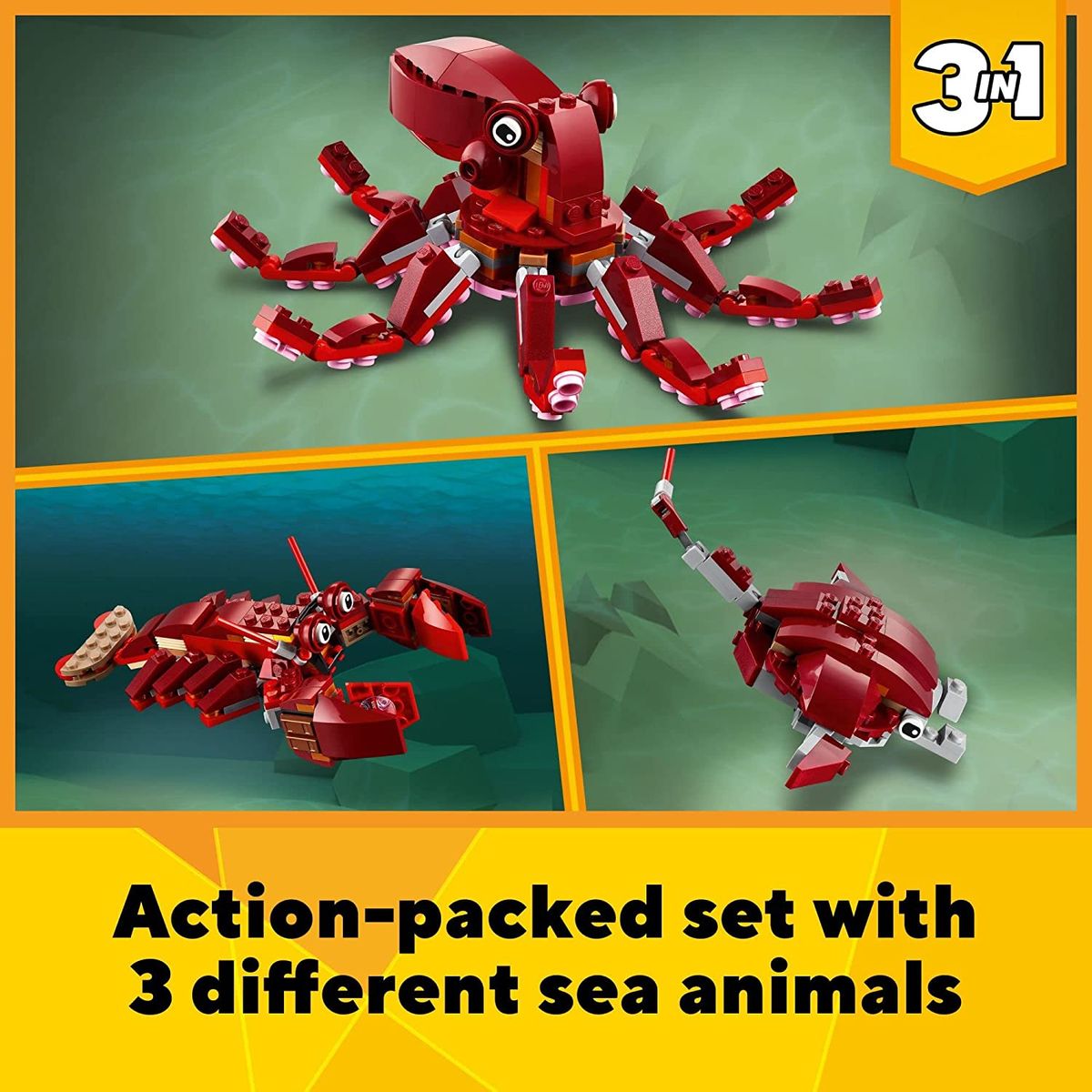 Creator 3in1 Sunken Treasure Mission 31130 (522 Pieces)