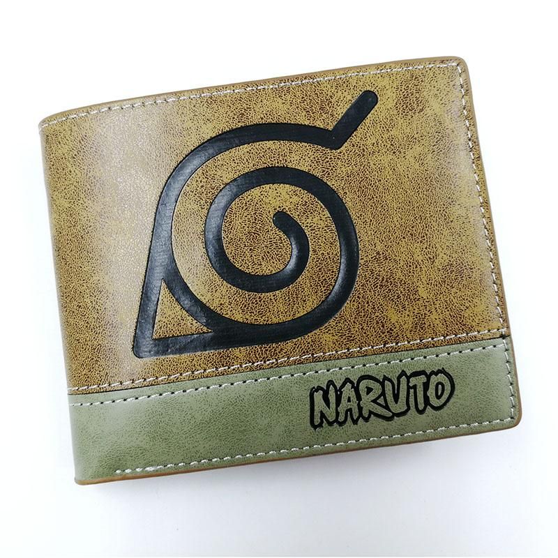 cartera de comic de Anime Naruto Shippuden para hombre y mujer Uchiha Sasuke cartera para tarjetas y monedas monedero