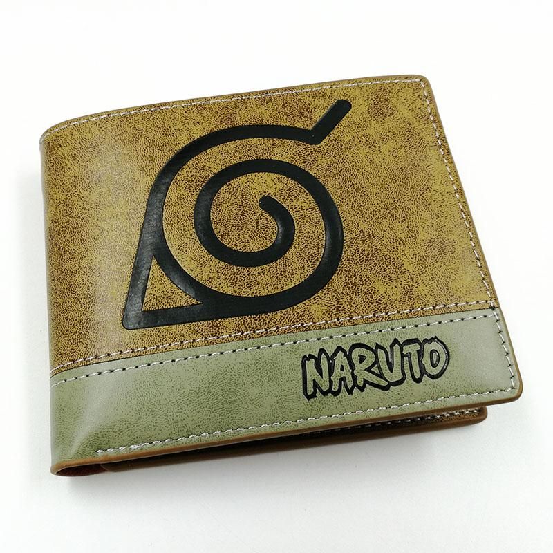 cartera de comic de Anime Naruto Shippuden para hombre y mujer Uchiha Sasuke cartera para tarjetas y monedas monedero