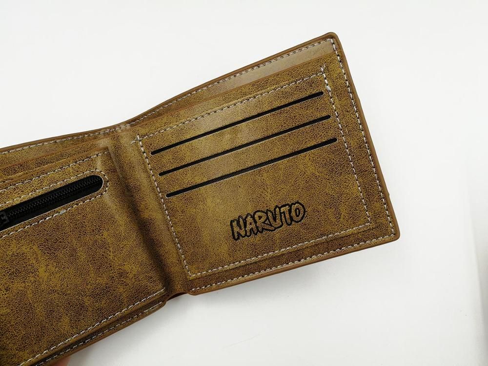 cartera de comic de Anime Naruto Shippuden para hombre y mujer Uchiha Sasuke cartera para tarjetas y monedas monedero