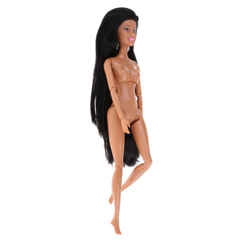Fashionable 12 Joints Nude Body Dolls African  Model Black