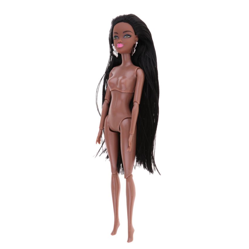 Fashionable 12 Joints Nude Body Dolls African  Model Black