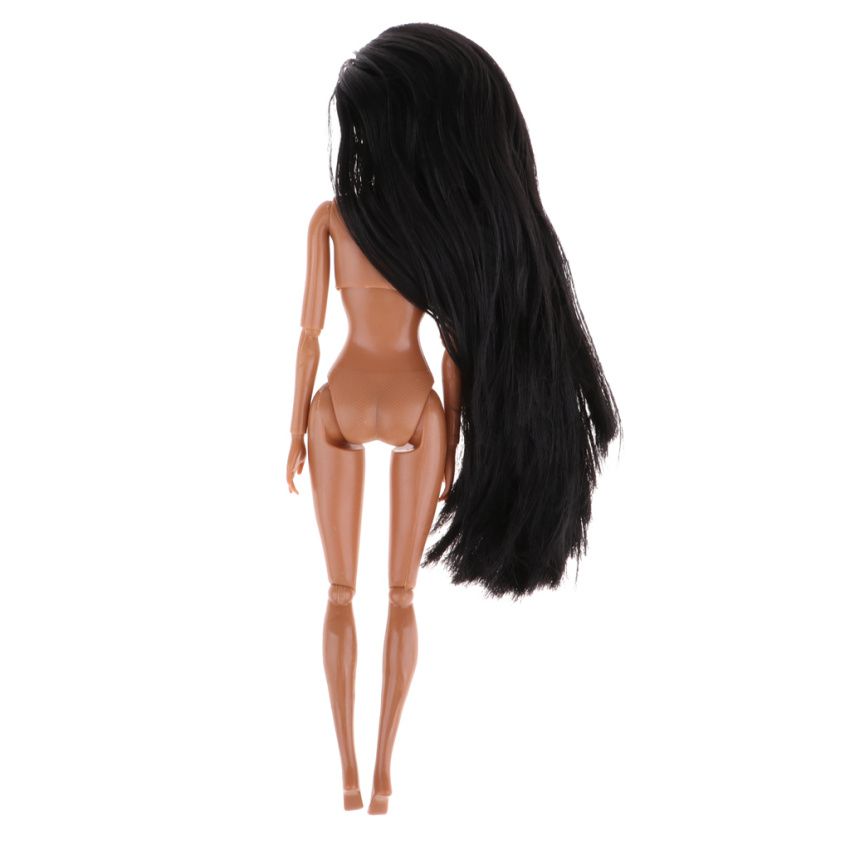 Fashionable 12 Joints Nude Body Dolls African  Model Black