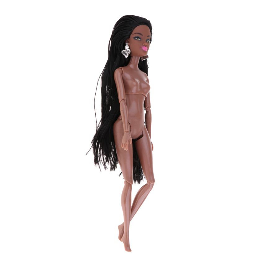 Fashionable 12 Joints Nude Body Dolls African  Model Black