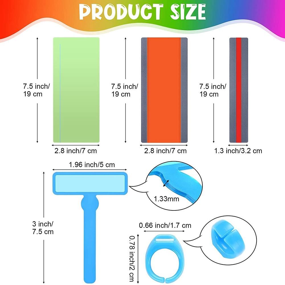 26 Pieces Guided Reading Strips Dyslexia Tools for Kids Finger Focus Highlighter Bookmark Students Education Supplies