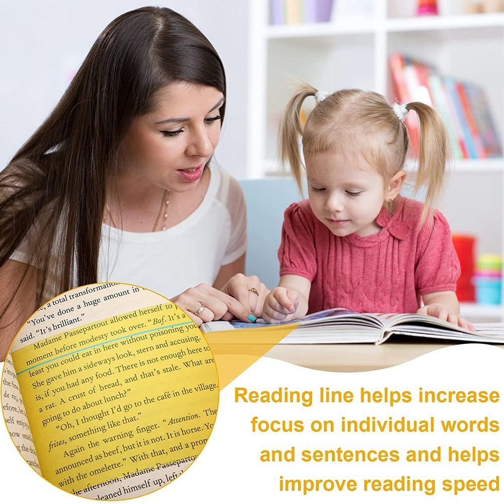 26 Pieces Guided Reading Strips Dyslexia Tools for Kids Finger Focus Highlighter Bookmark Students Education Supplies