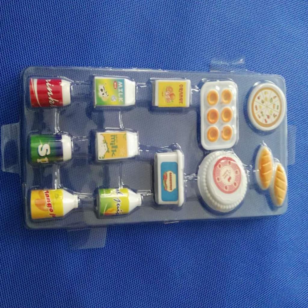 30Pcs Dollhouse Miniature Kitchen Tableware Juice Milk Food For Barbie