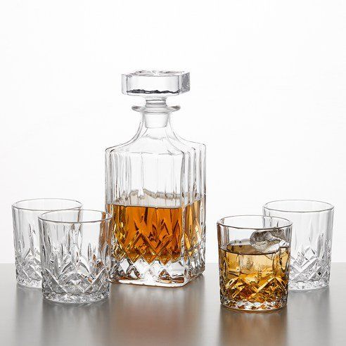 Vintorio Whiskey Essential Glass 4p + Luxury Decanter
