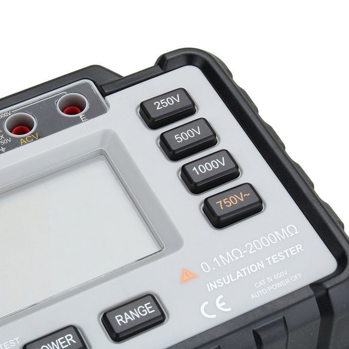 VC60B + Digital Insulation Resistance Tester Earth Ground Meter Megger Grey