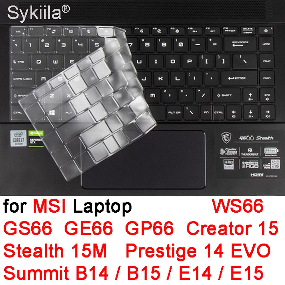 Keyboard Cover For Msi Gs66 Ge66 Gp66 Ws66 Creator 15 15m